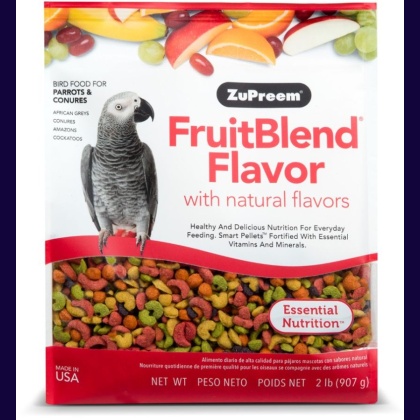 ZuPreem FruitBlend Flavor Bird Food for Parrots & Conures