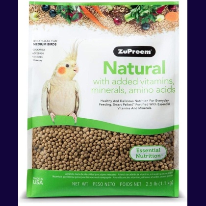 ZuPreem Natural Blend Bird Food - Cockatiel