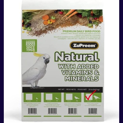 ZuPreem Natural Blend Bird Food - Large Parrot