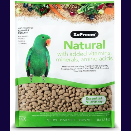 ZuPreem Natural Blend Bird Food - Parrot & Conure