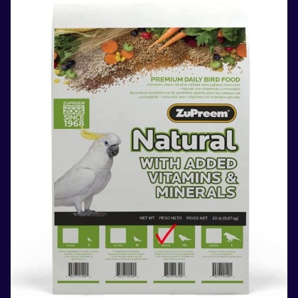 ZuPreem Natural Blend Bird Food - Parrot & Conure